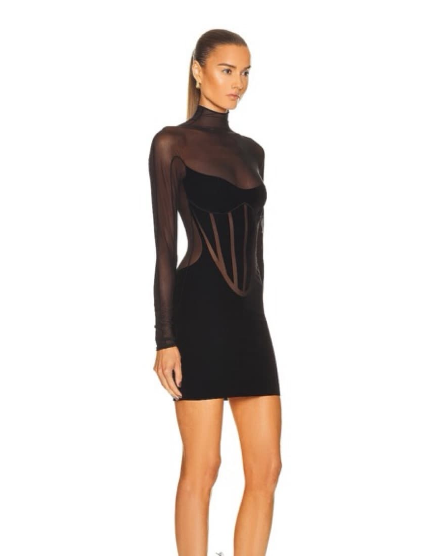 Mugler Flock Shaping Dress - Image 3