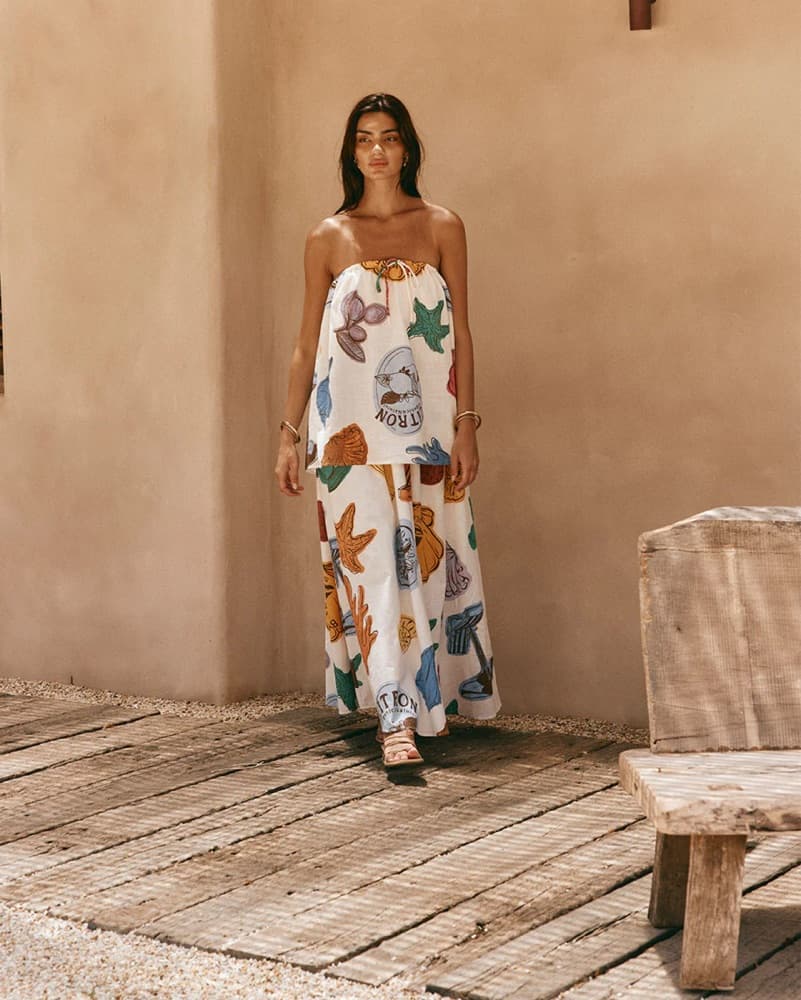 Sabo Skirt Sea Shell Maxi Dress  - Image 2