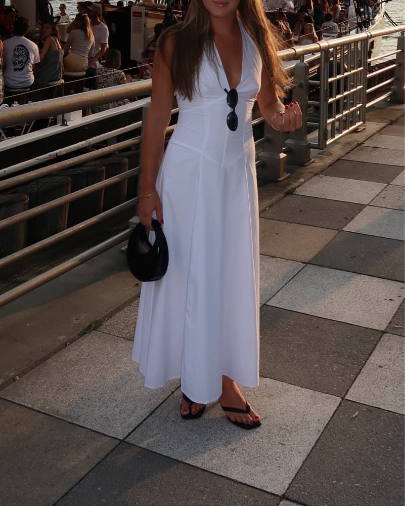 SNDYS Talassa White long dress  - Image 4