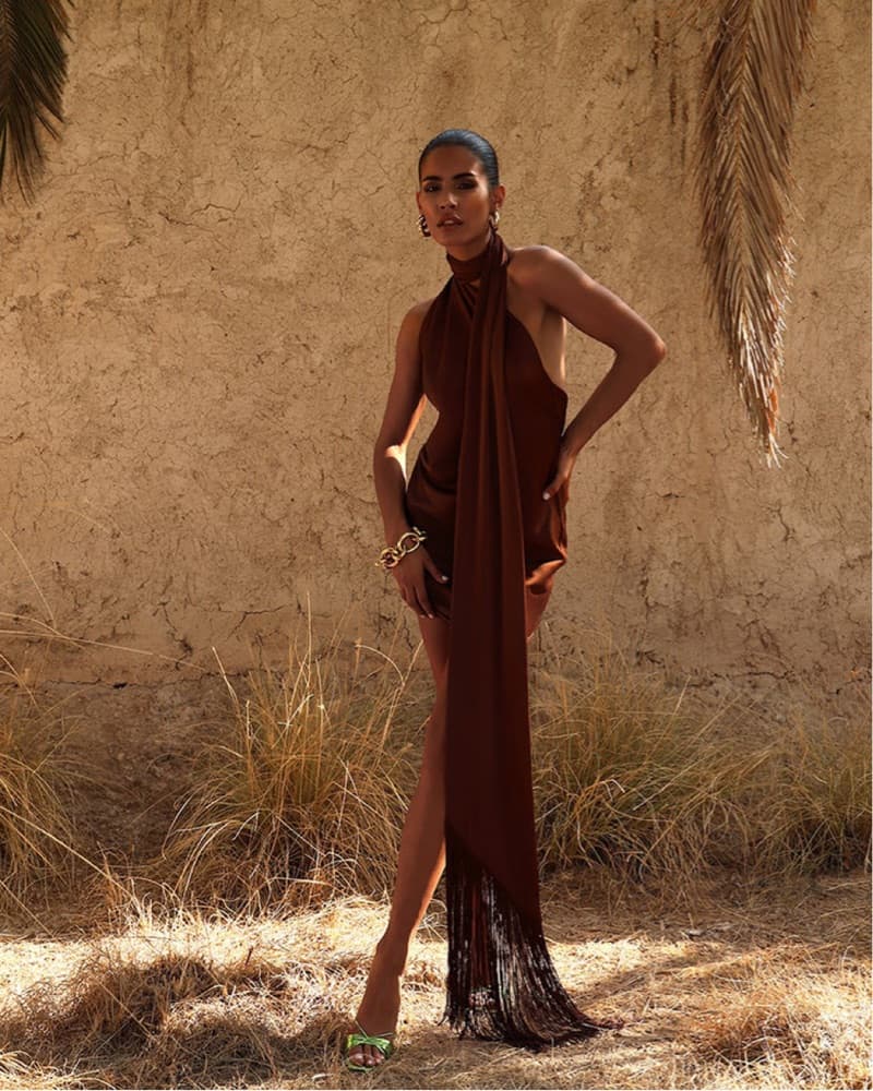 Rat & Boa Serafia Cocoa Dress - Image 1
