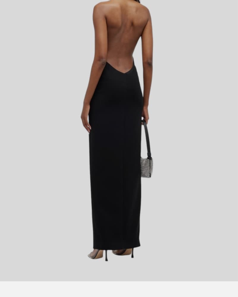 Monot Deep V Halter Gown - Image 2