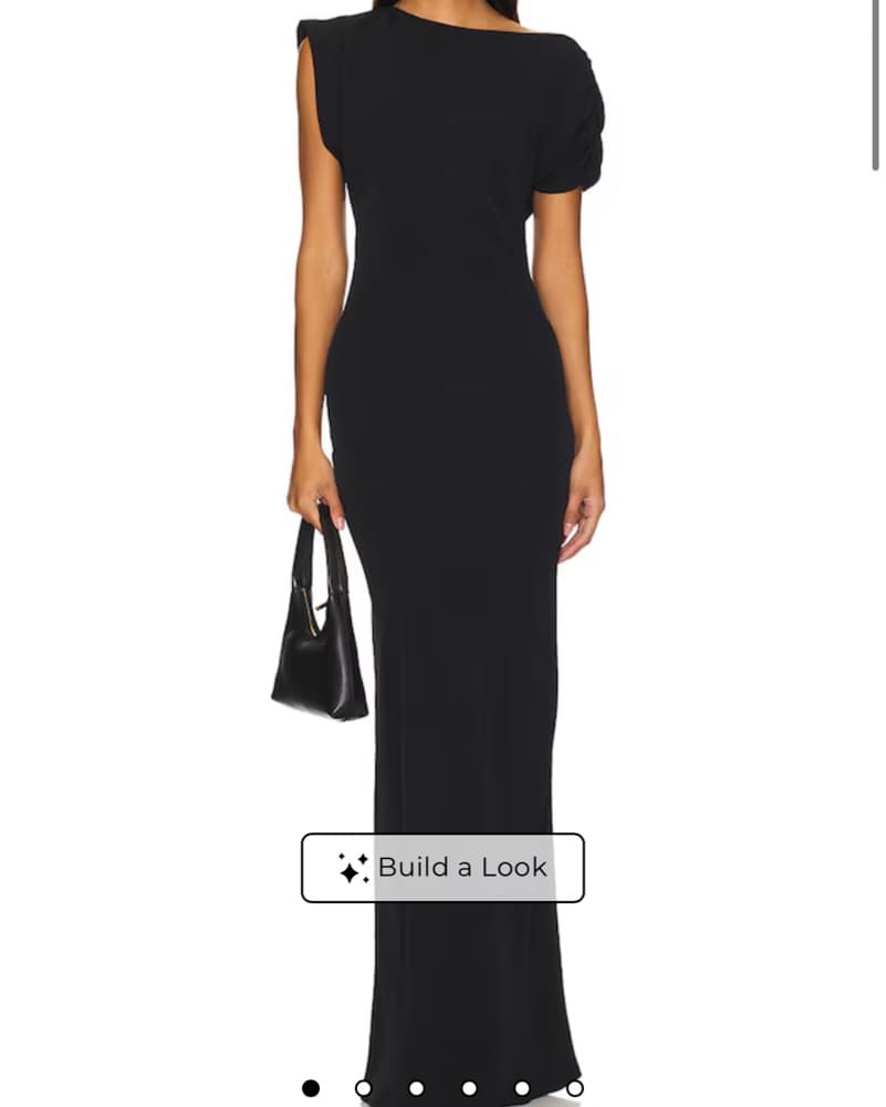 Black Puff Sleeve Maxi Dress - Image 1
