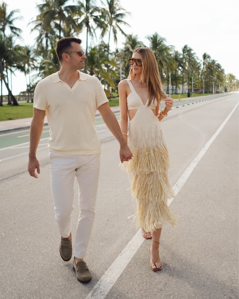 Johanna Ortiz Bongo Beats Dress | White Bachelorette Dress, Western Chic, Fringe Dress, Rodeo - Image 1