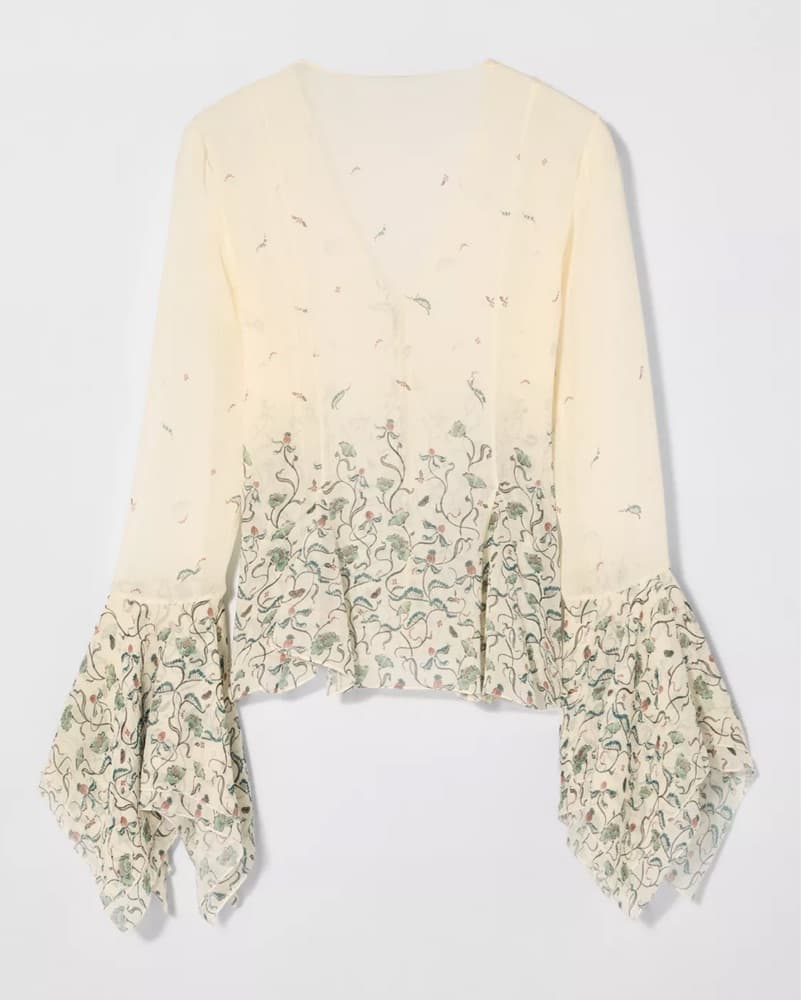 Kate Moss X Zara Silk Blouse  - Image 3