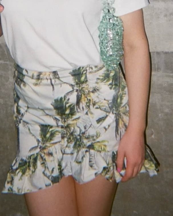 Palm Tree Mini Skirt - Image 2