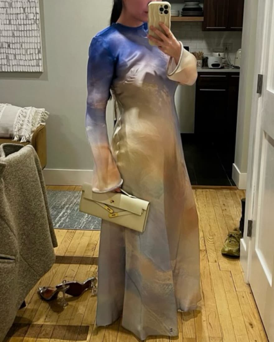 Zimmermann Tama Silk-Organza Gown sz 1 - Image 3