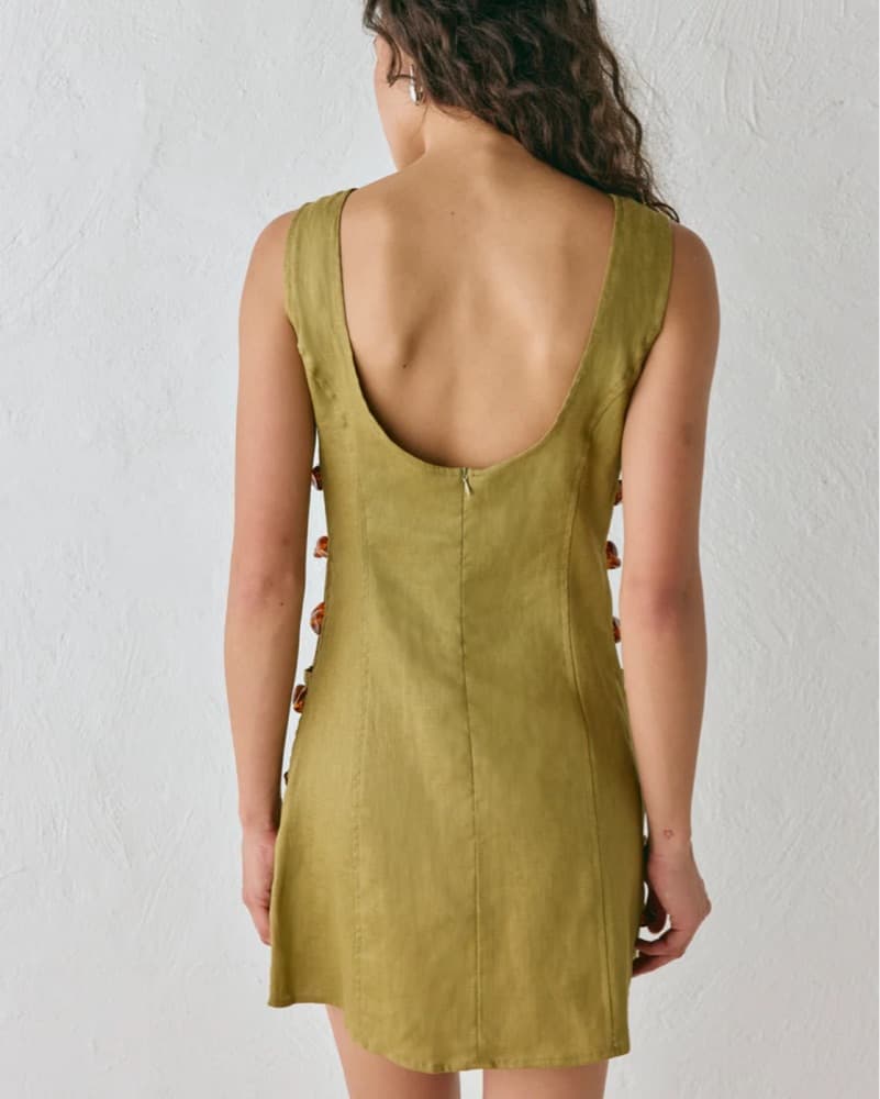 VRG GRL Tia Linen Mini Dress - Image 4