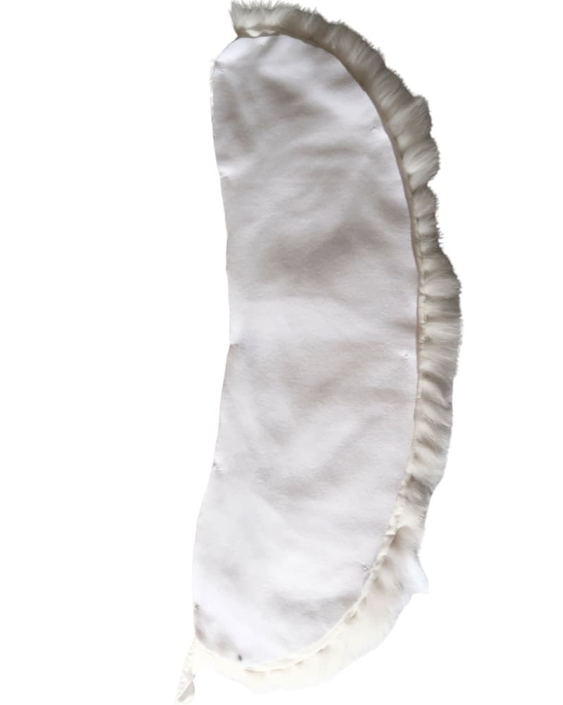 MAXIMILIAN WHITE FOX FUR TIE FRONT SHAWL - Image 3