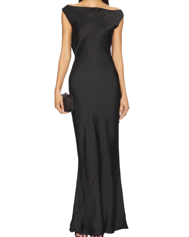 Norma Kamali Sleeveless Low Back Gown - Image 2