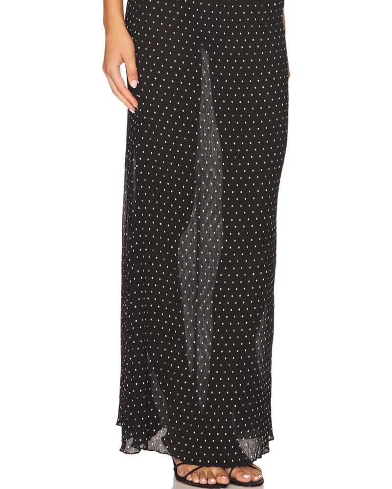 Sheer Polka Dot Top & Skirt Set - Image 4
