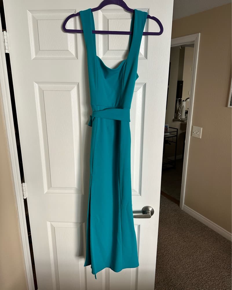 Elegant Teal Maxi Dress - Image 6