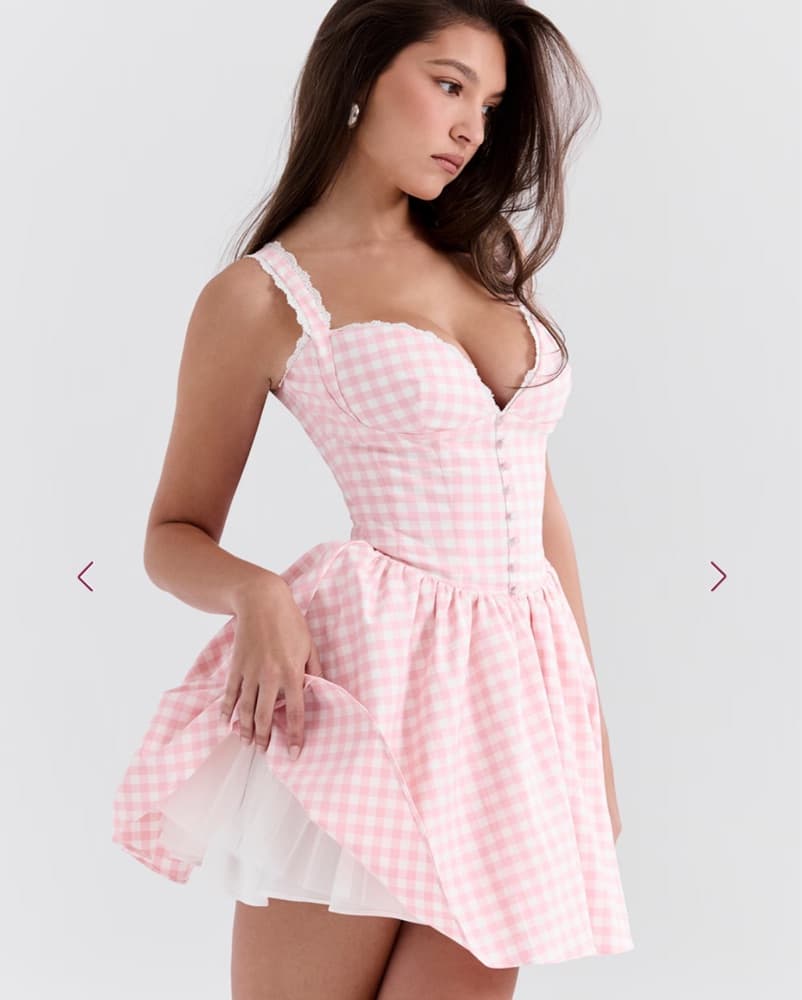 House Of CB 'Bridgette’ Gingham Mini - Image 6
