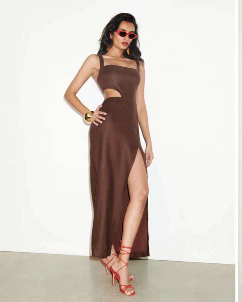 Reformation Satori Linen Dress - Image 1