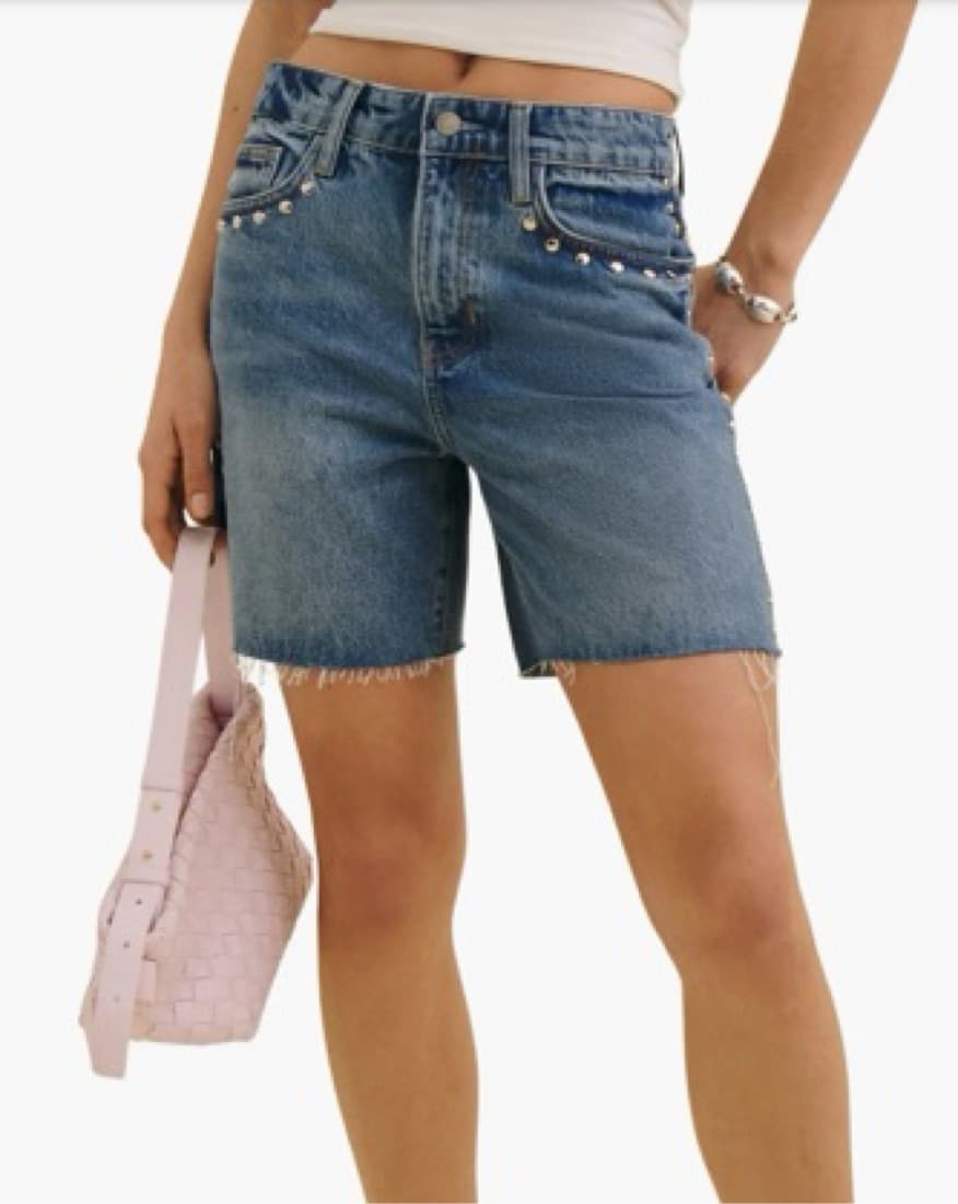 Reformation Studded Shorts - Image 1