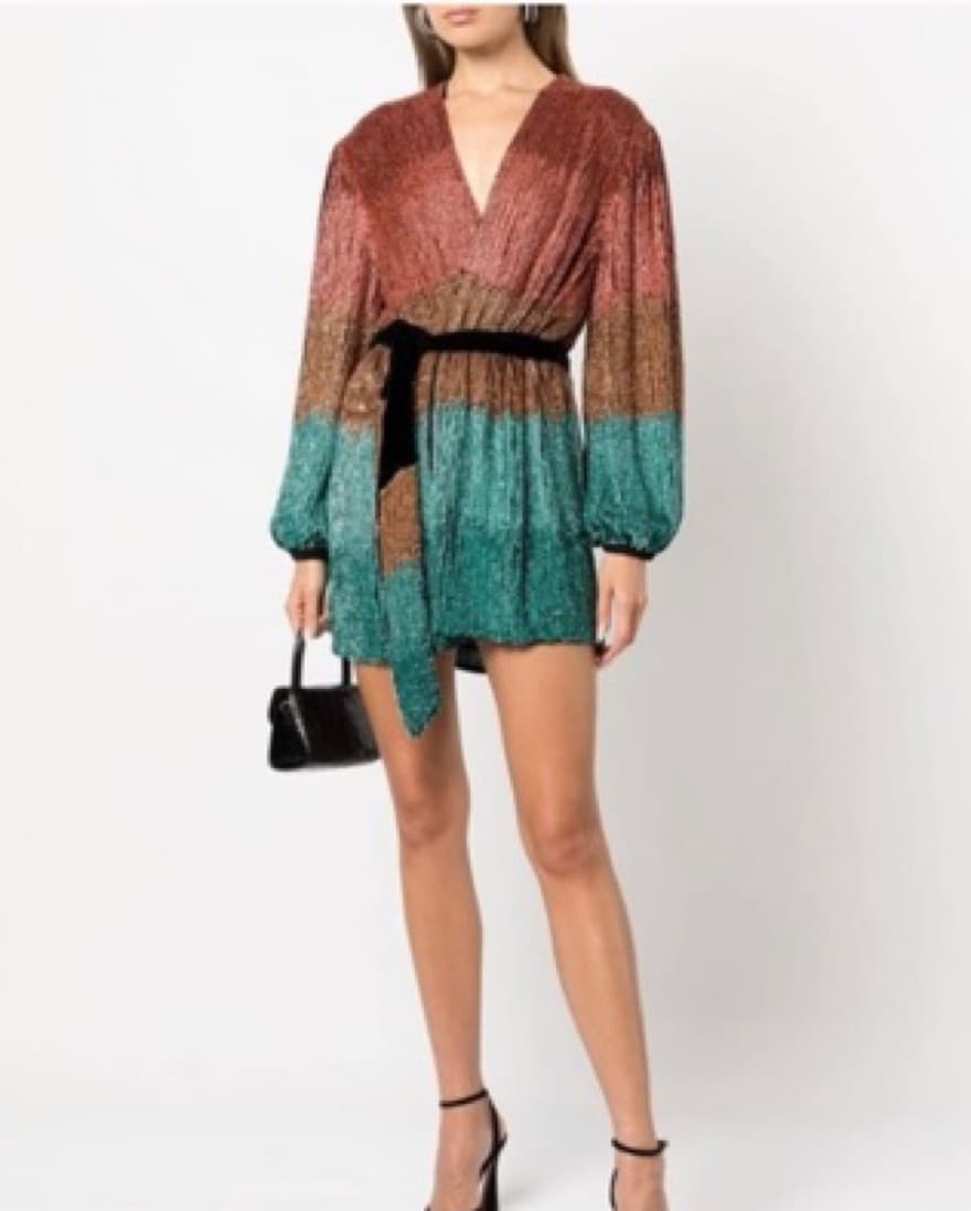 Retrofete Gabrielle Sequin Robe Dress - Image 3