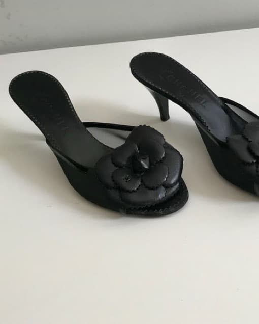 Chanel mesh Camellia Mules  - Image 3