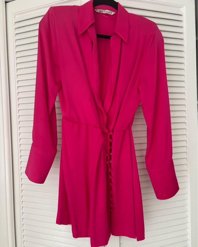 Hot Pink Blazer dress - Image 2