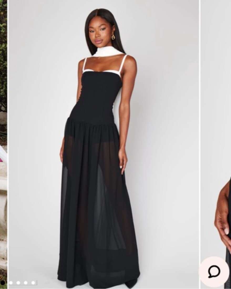 Black Gown White Scarf - Image 2