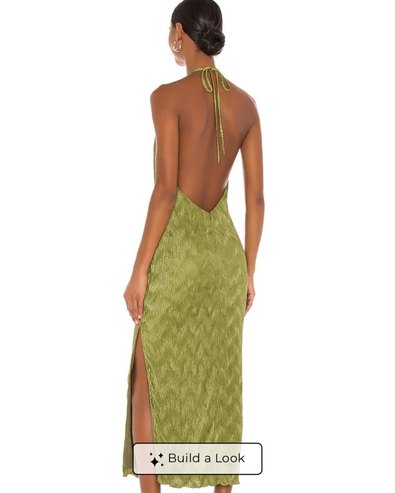 x REVOLVE Frederick Dress in Olive Green - Image 3
