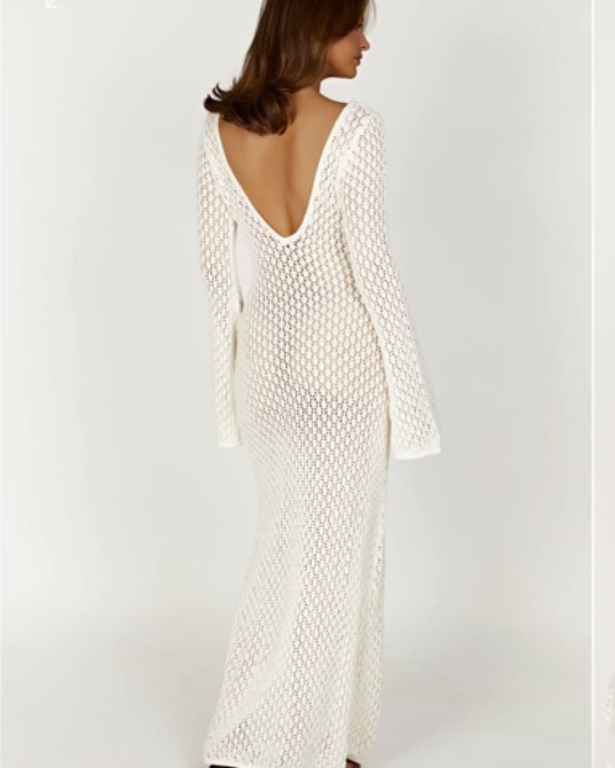 Meshki Kayleigh Crochet Dress - Image 2