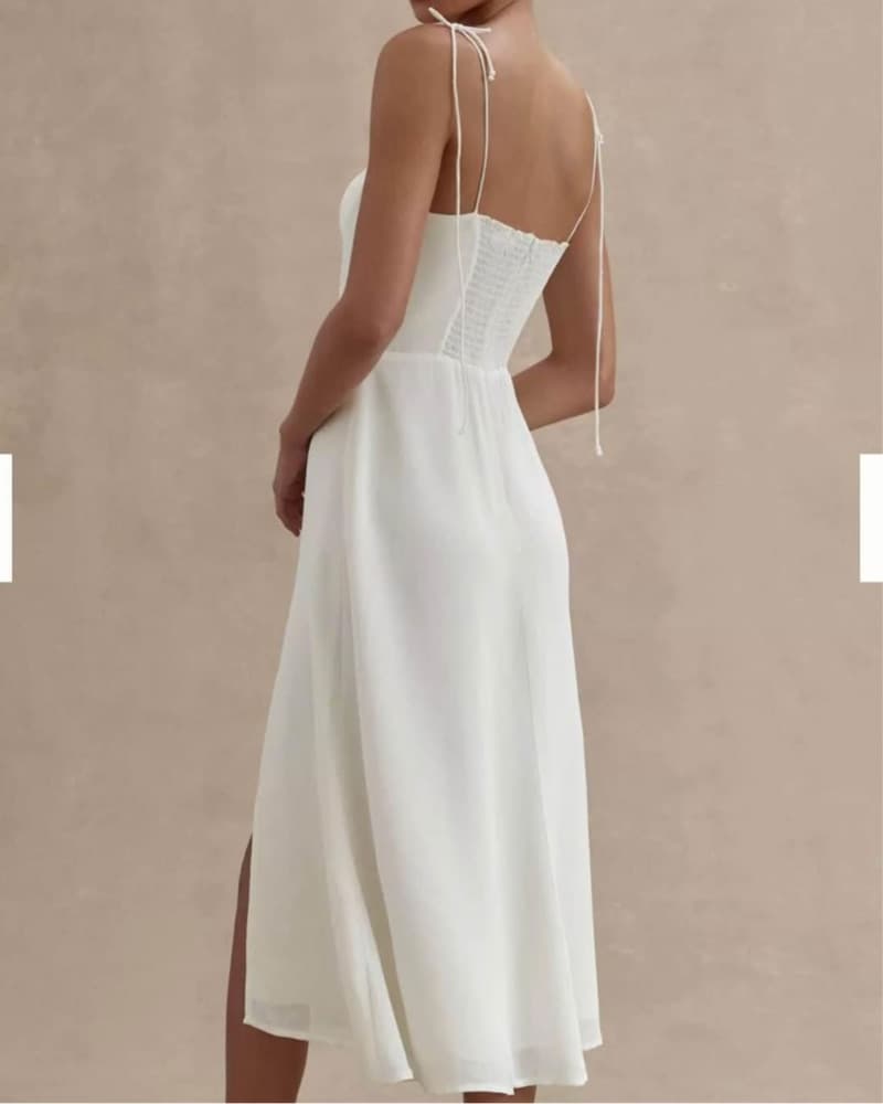 Reformation Juliette White Dress  - Image 3