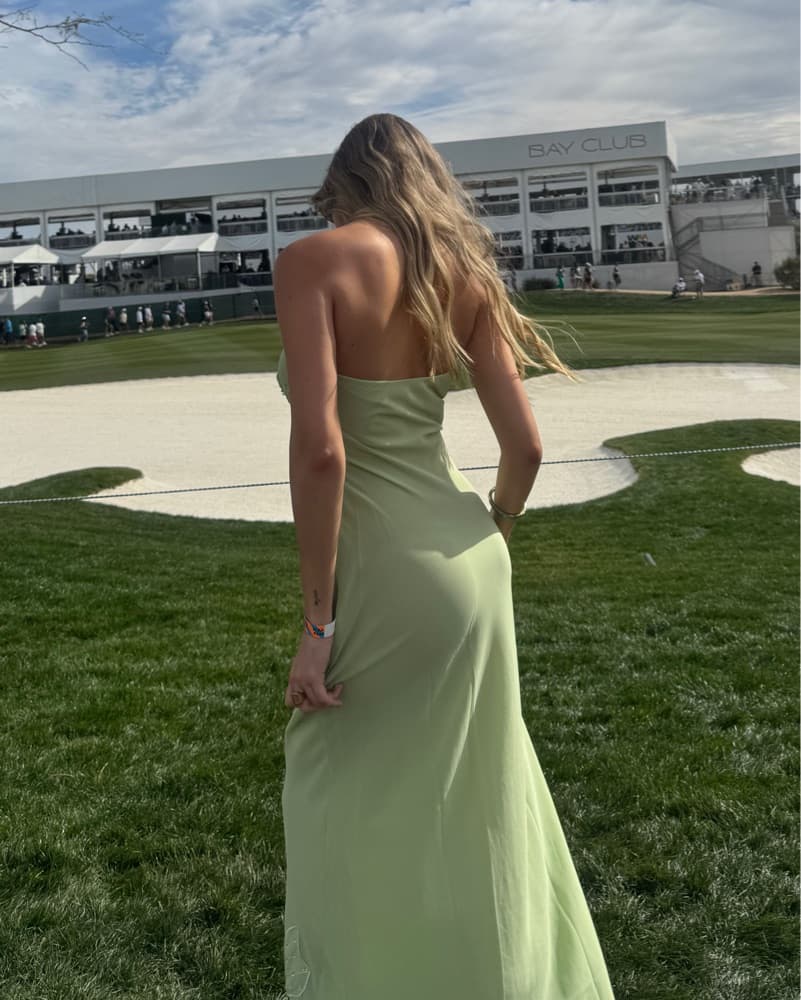 long green dress - Image 2
