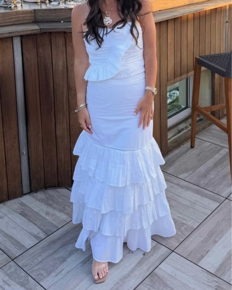 White Set - Skirt and Tube Top - Image 3