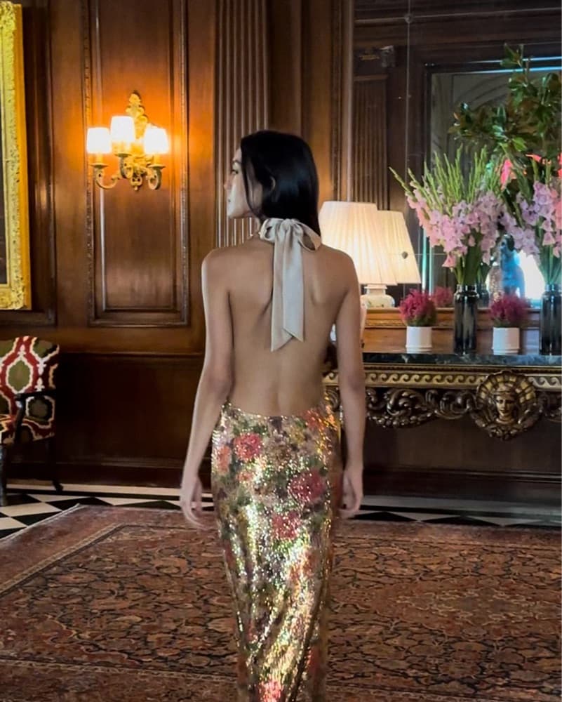 Fait Par Liana Dress Fleur Sequin  - Image 3