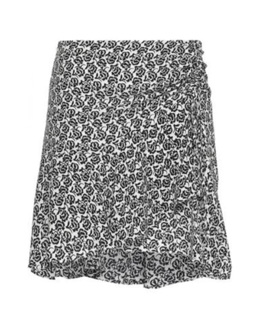 A.L.C. Silk Black & White Mini Skirt  - Image 1