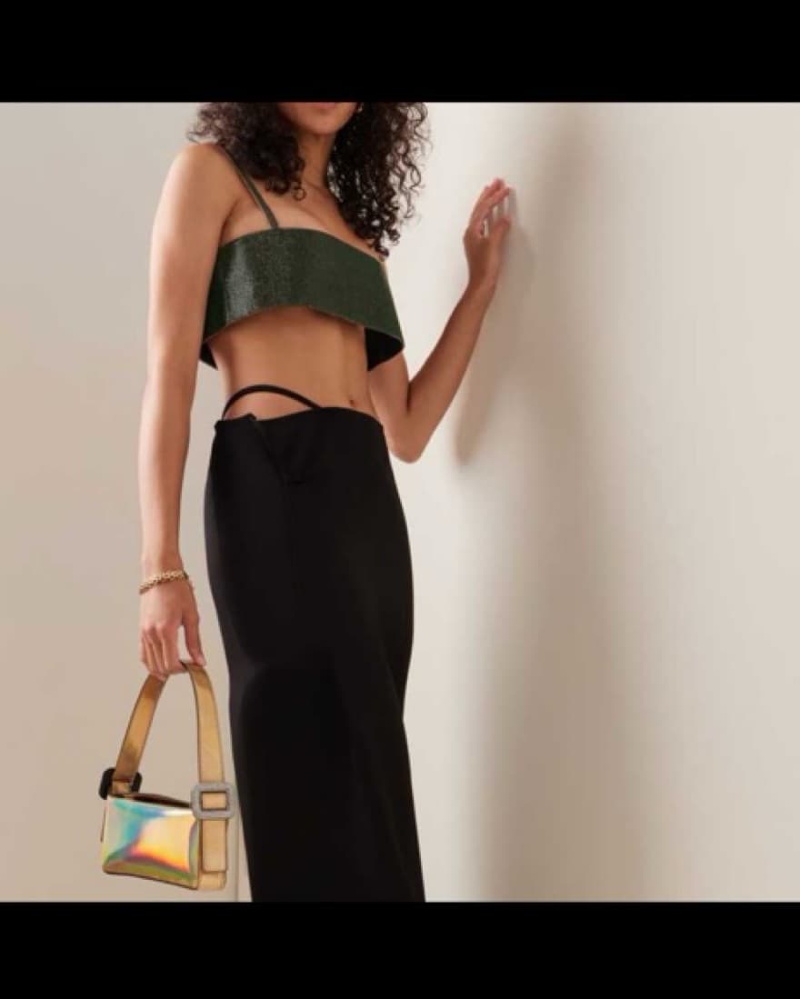 Nue Charlotte Rhinestone Crop - Image 1