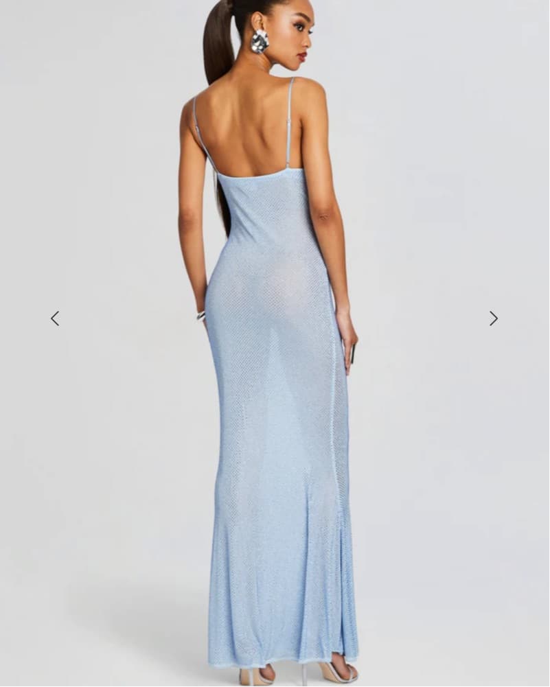 RETROFETE SHILO EMBELLISHED SILK DRESS - Image 3