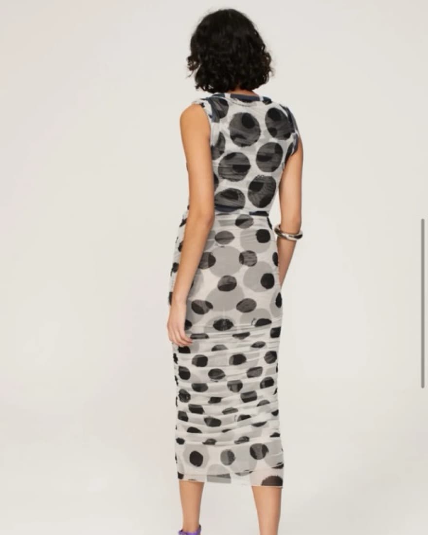 Simon Miller Polka Dot Mesh Dress - Image 3