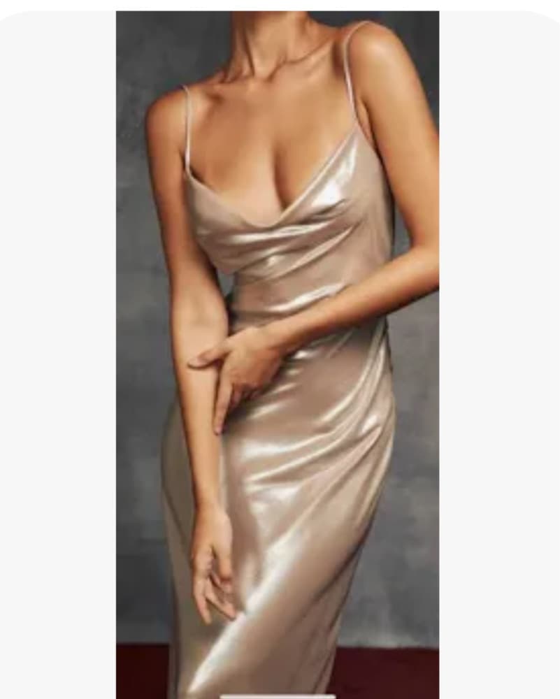 Stunning Satin Maxi Dress - Image 1