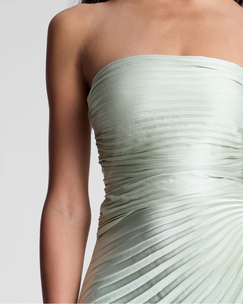 ALC Bianca Strapless Pleated Gown - Image 3