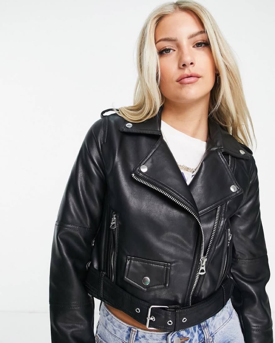 Pull&Bear Faux Leather Jacket - Image 1