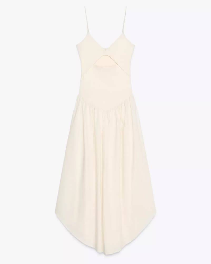 Ecru Cut Out Combination Midi - Image 1
