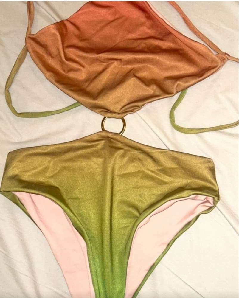 Ombre Cut Out Swimsuio Baobab - Image 2