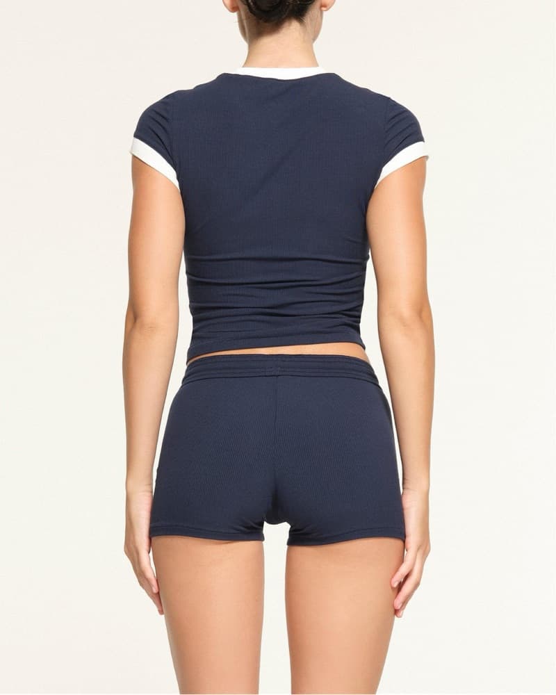 Skims Soft Lounge Ringer Tee - Image 3