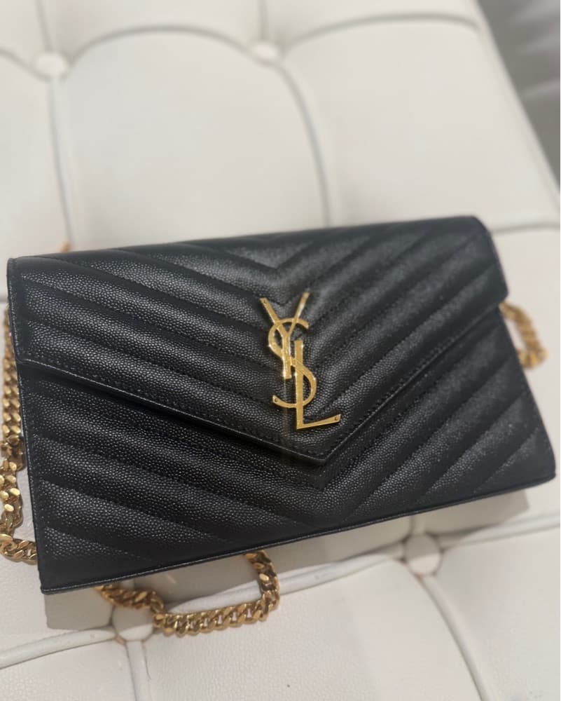 Saint laurent Lether Balck Clutch  - Image 1
