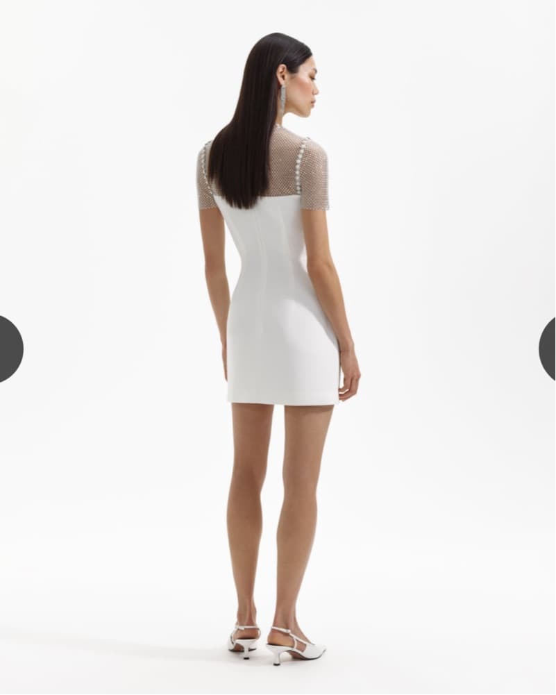 Self Portrait Diamante Mini Dress - Image 3