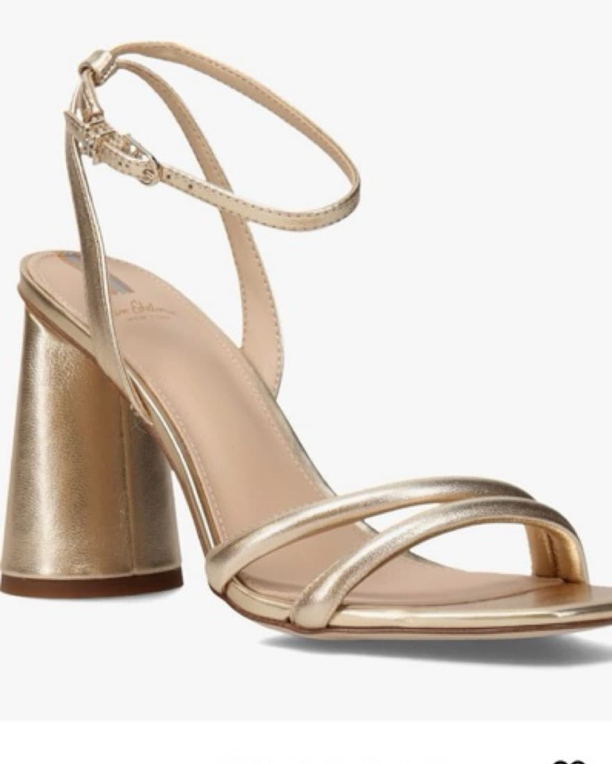 Glamorous gold-toned strappy heels - Image 1