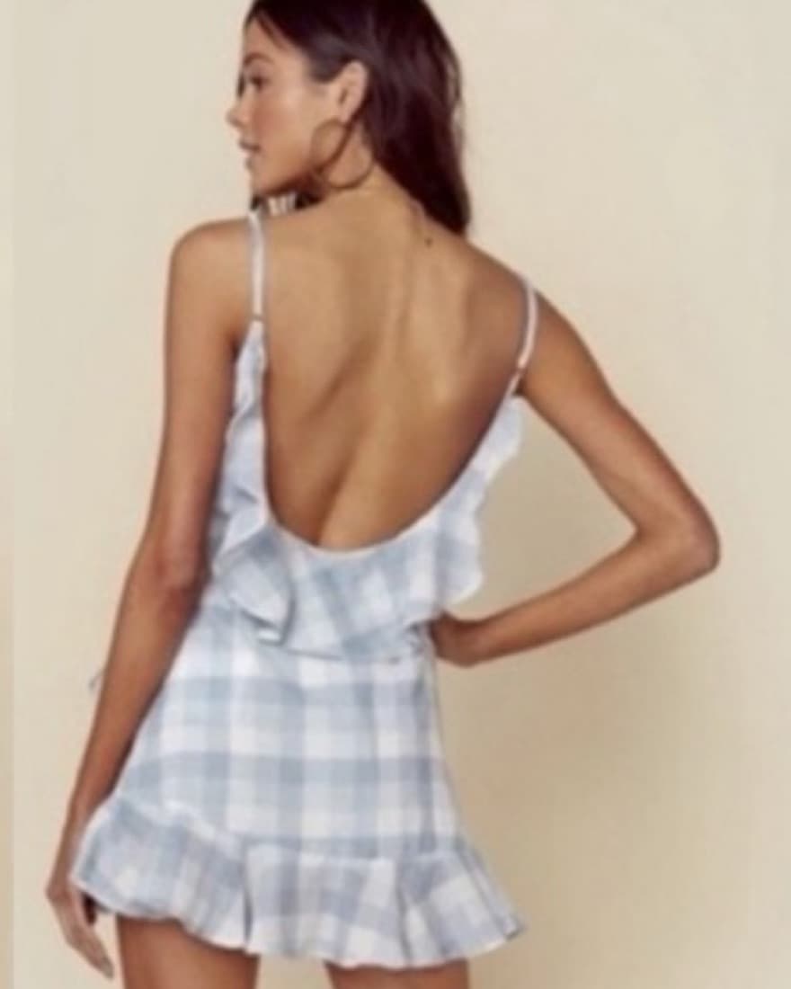 Beach Riot Gingham Wrap Dress - Image 2