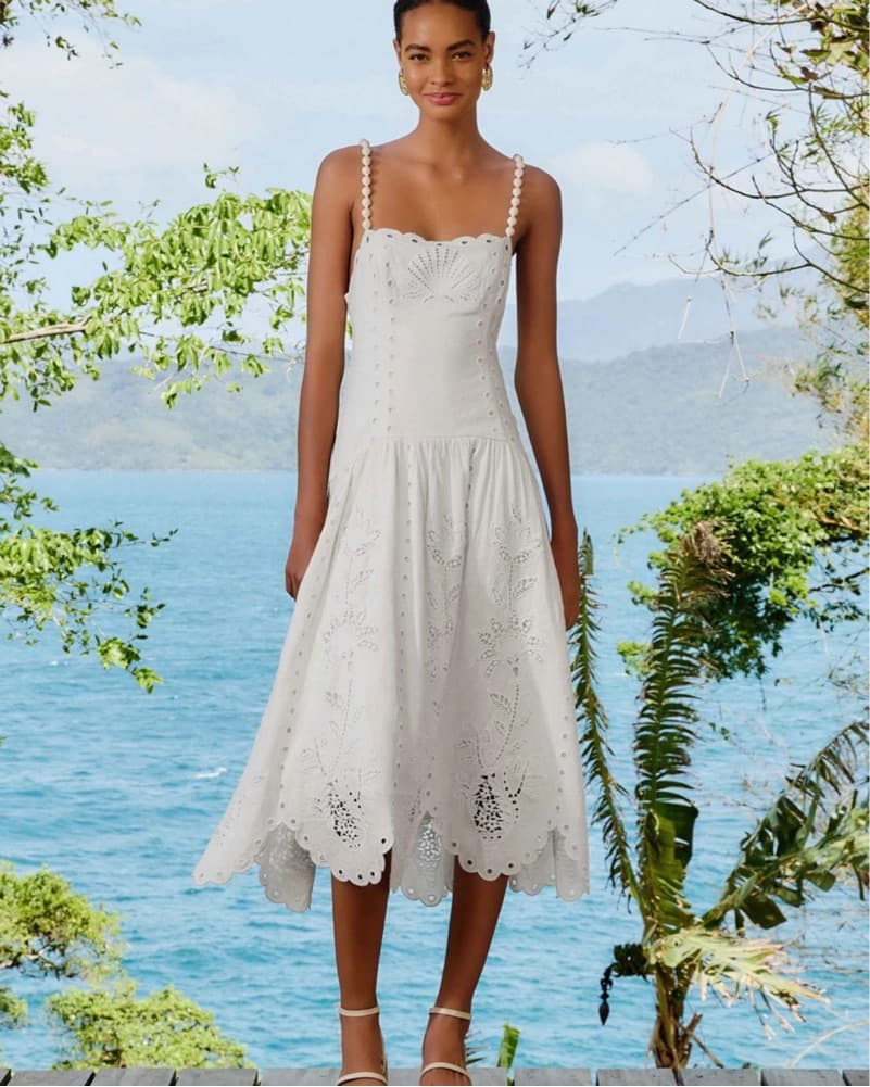 Farm Rio Richilieu Midi Dress - Image 1