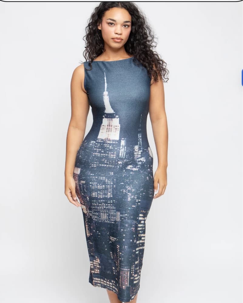 Tyler Mcgillivary Cityscape Tank Dress - Image 1