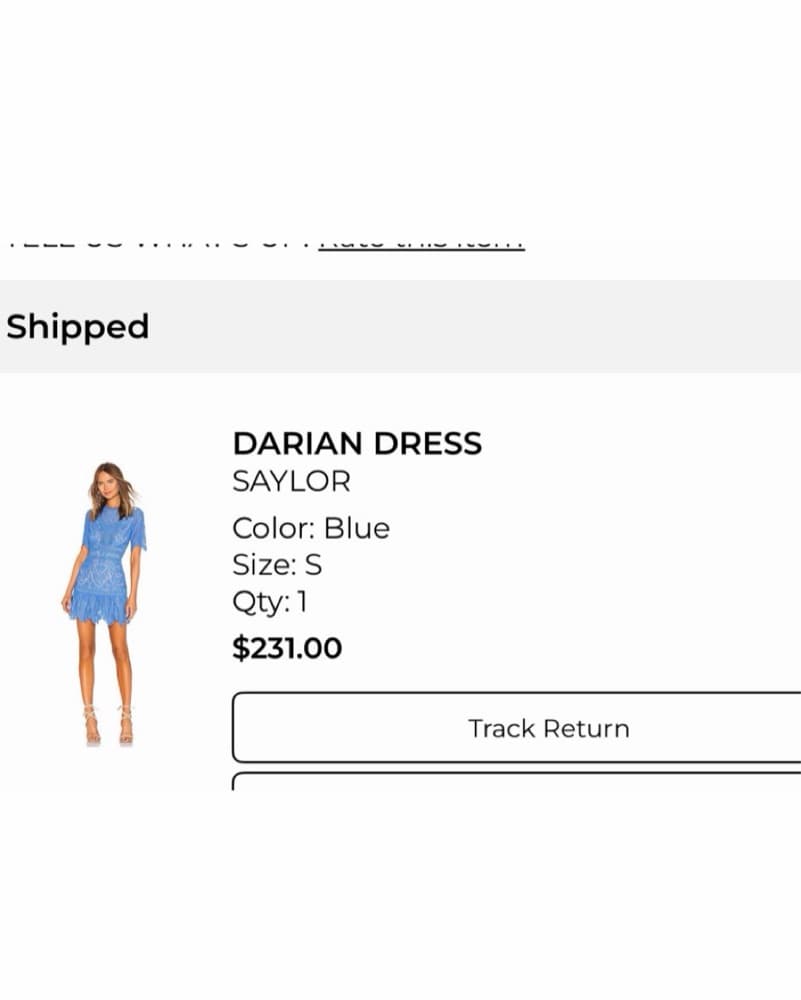 Saylor Darien Dress In Blue - Image 5