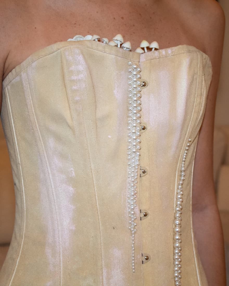 Custom Made Shroom Corset Top - Image 2