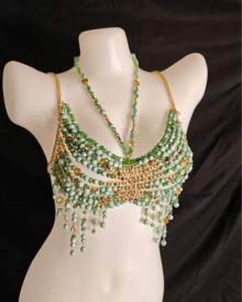Green Beaded Top  - Image 2