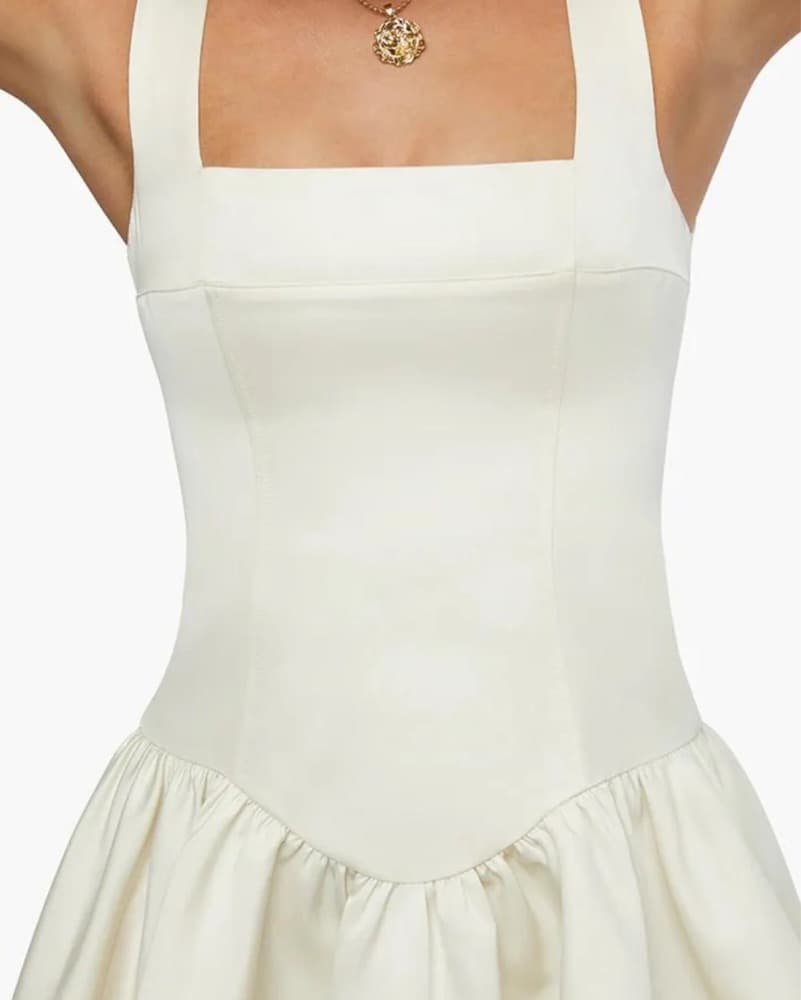 Corset Satin Mini Dress  - Image 2