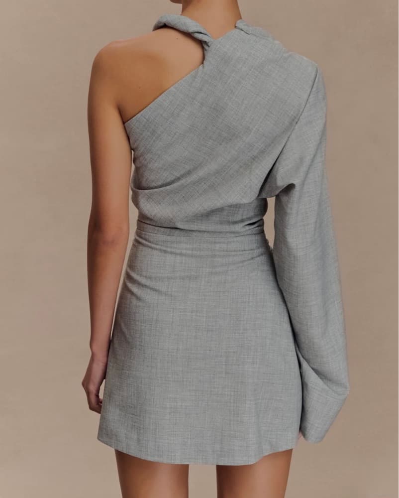 Twist Shoulder Mini Dress - Image 3
