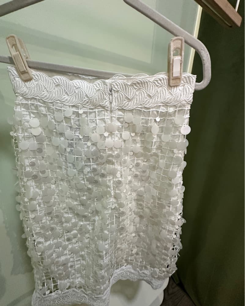 Elegant Sequin-Embellished Sheer Dress - Image 3